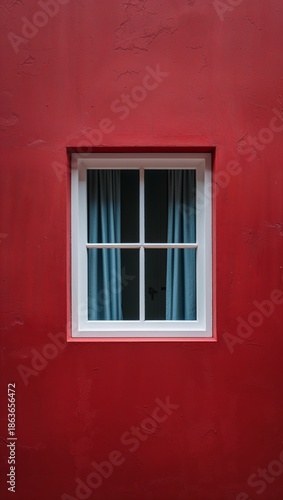 Wallpaper Mural old window with red shutters Torontodigital.ca