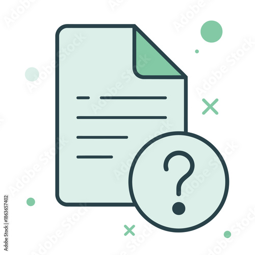 Empty documents, unknown data, and hard-to-access files vector icons, representing data privacy, information management, restricted access, database issues, and secure digital document handling in bus