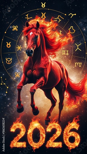 Wallpaper Mural new year horse Torontodigital.ca