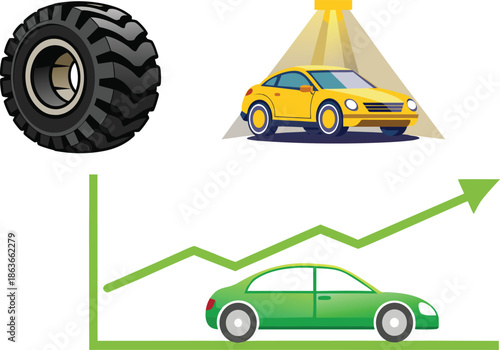 Tire pressure and fuel efficiency relationship illustration