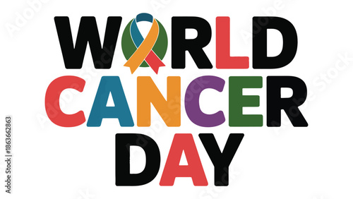 World Cancer Day: A vibrant graphic highlighting World Cancer Day, symbolizing unity and hope in the fight against cancer. It’s a call for awareness and action against a global health crisis. 