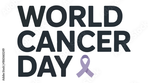 World Cancer Day: A poignant visual marks World Cancer Day, conveying hope, solidarity, and awareness for a critical global cause.