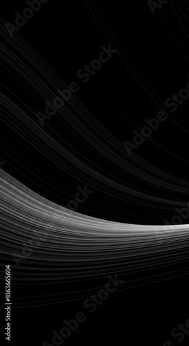 Abstract monochrome background showing endless, subtle, repeating patterns flowing across a minimalist void, suggesting infinite potential and quietude, subtle, sequence, clean
