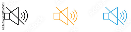 Mute sound icon vector. audio off notification symbol. vector illustration.