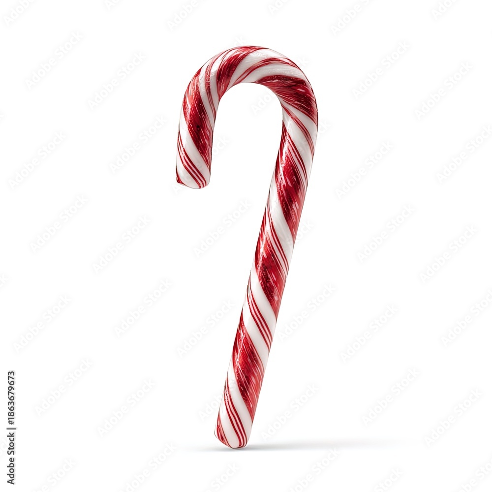 Obraz premium candy cane isolated on white background
