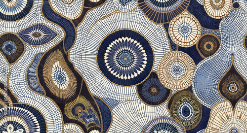 Traditional Indonesian Batik Pattern Seamless Texture Background