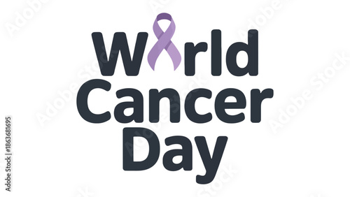 World Cancer Day: A graphic design dedicated to raising awareness for World Cancer Day.