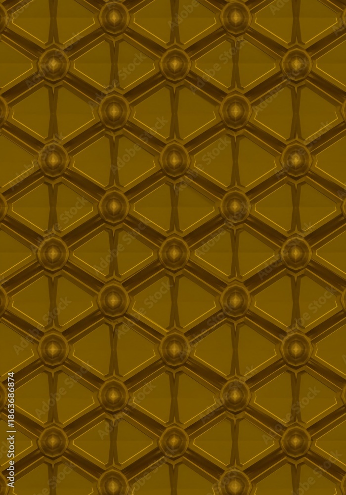 Fototapeta premium Seamless abstract geometric pattern wallpaper texture design. Uniformly repeated shapes create an endless modern decorative visual backdrop element, motif, arrangement, background