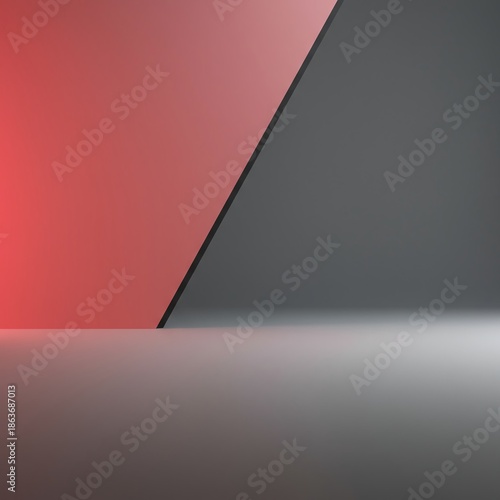 Geometric pattern suddenly interrupted by a large, smooth, sterile empty field creating visual tension and minimalist space, rhythm, clean, negative