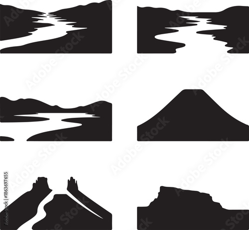 silhouette of four figure skaters in different poses on ice