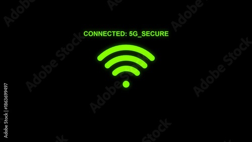 WIFI signal network status indicator, wireless network icon