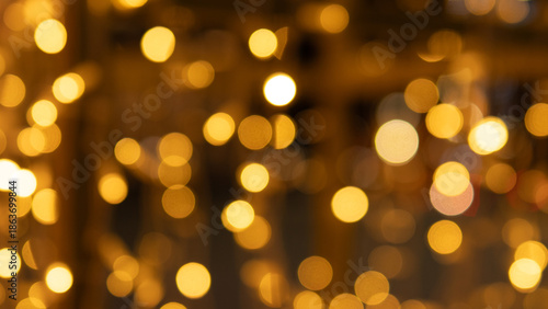 Elegant Holiday Ambiance Creation, Soft Glowing Lights Enhance Cozy Seasonal Settings, Subtle Bokeh Illumination Produces Warm And Inviting Backgrounds Suitable For Seasonal Displays