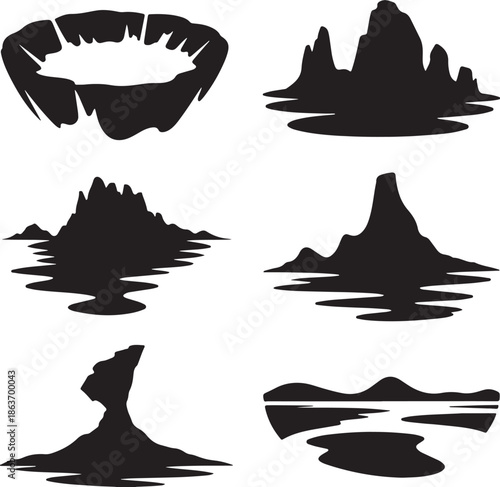 set of cartoon people wearing winter clothes and different poses