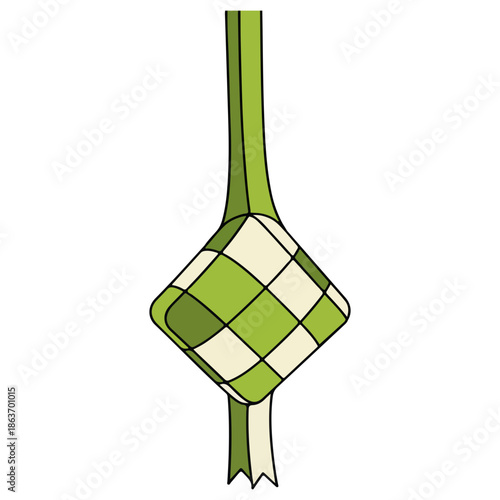 Traditional Malay Ketupat Rice Dumpling