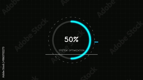 loading circle scifi hud
