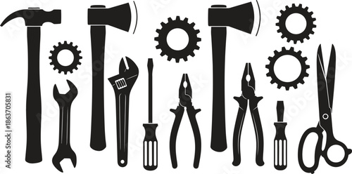 Tools and Equipment Silhouettes