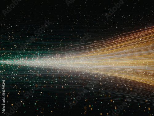 Futuristic Data Streams and Digital Landscapes