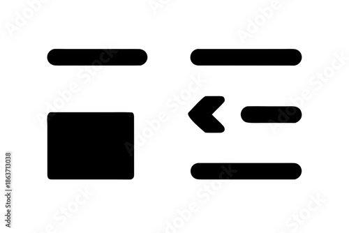 A minimalist vector graphic of a mathematical equation symbol