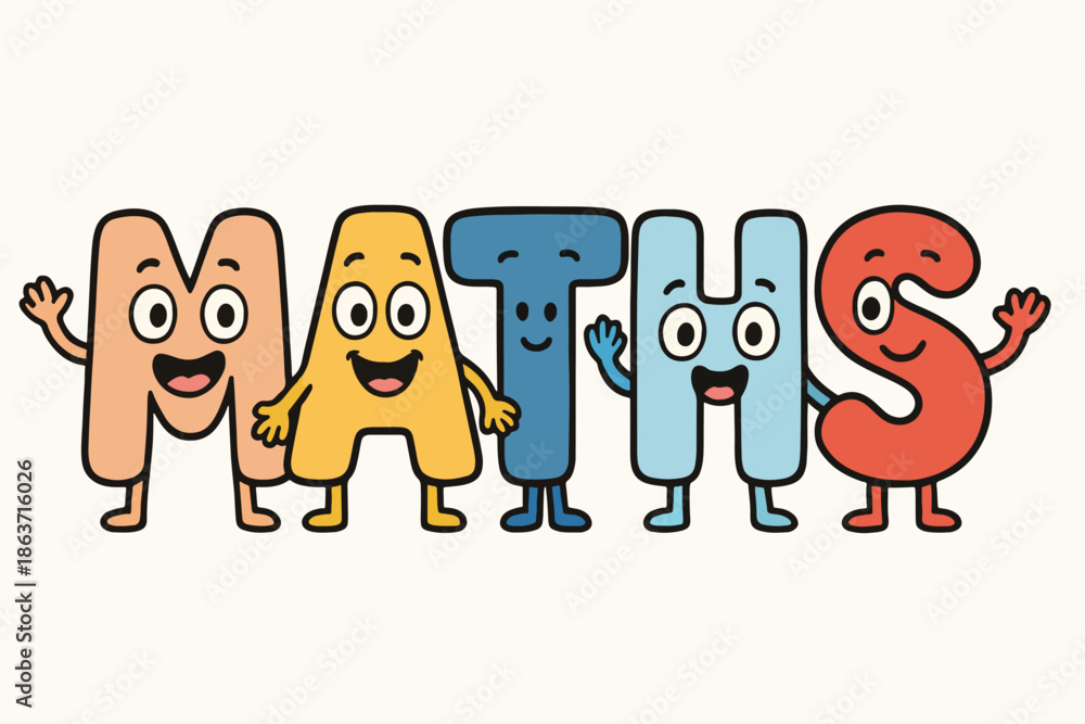 Fototapeta premium funny cartoon alphabet letters