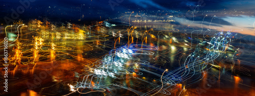 Tableau sur toile Lights of the Port of Ancona