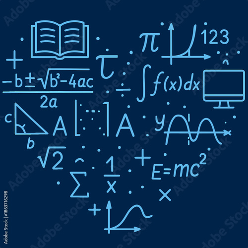 mathematics equation like heart  
