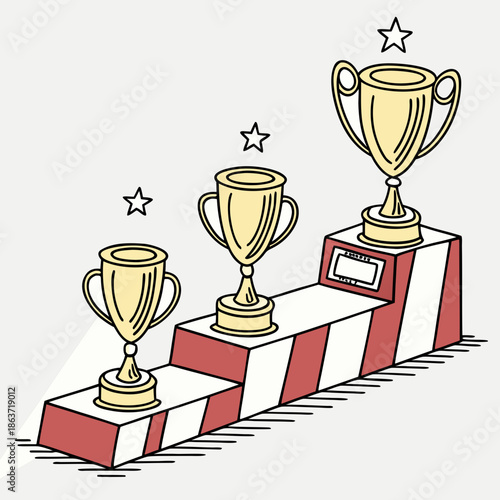 gold cup with a cup of coffee