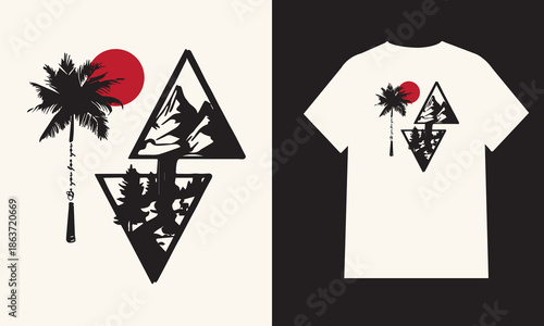 Vector design for T-shirt and sweatshirt printing.