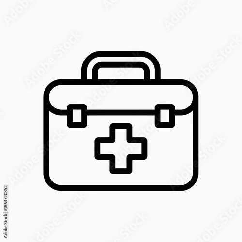**First Aid Kit Icon Outline Vector PNG SVG Black and White**

firstaid, kit, medical, icon, outline, vector, png, svg, black, white, emergency, health, medicine, cross, symbol, bag, suitcase, healthc