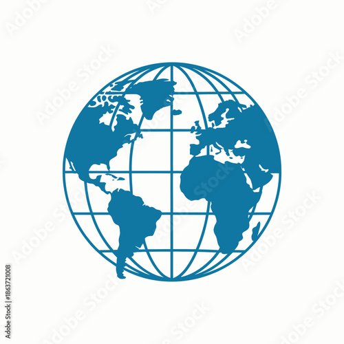 global, world, map, globe, earth, geography, planet, international, worldwide, atlas, navigation, cartography, continents, oceans, latitude, longitude, grid, sphere, terrestrial, blue, vector, icon, s