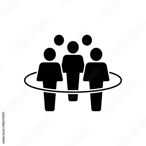 Icon a Population Density, isolated against a clean background.