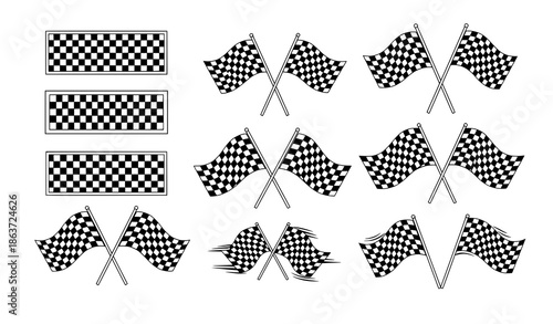 Outline seashell vector icons collection with marine shell line illustrations