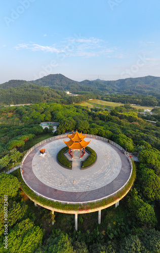 Aerial shot of Daguanyuan, Guangming District Farm, Shenzhen