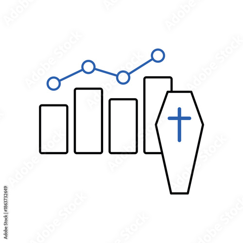 Icon a Death Rate, isolated against a clean background.