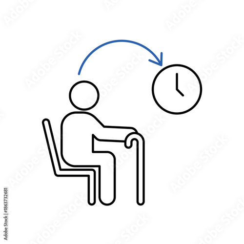 Icon a Life Expectancy, isolated against a clean background.