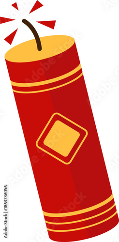 illustration of chinesse firechracker