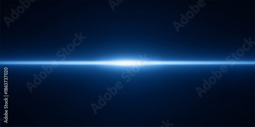 Bright light beam shining through darkness with radiant glow