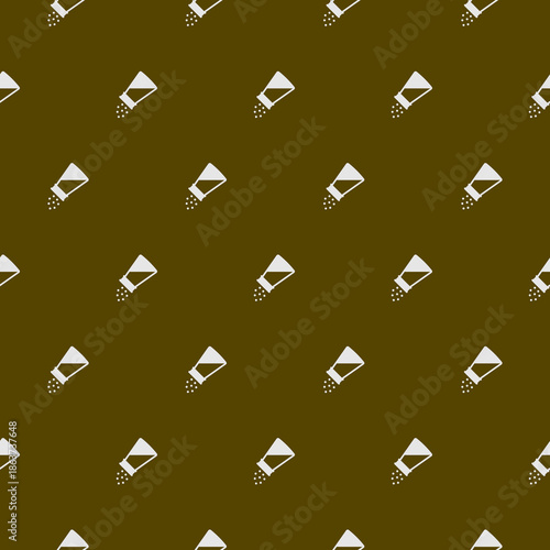 Salt shaker seamless pattern isolated on color background