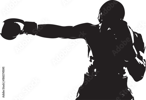 Silhouette of a woman holding a gun vector