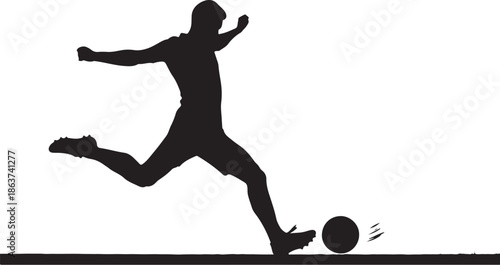 Silhouette of a man and girl playing sports vector