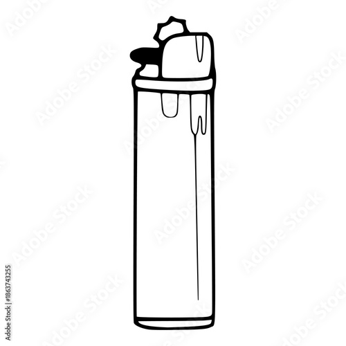 simple black and white pocket lighter