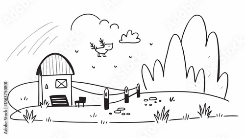 Three boys transporting a large box on a dolly together