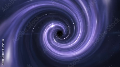 Abstract Galaxy Visual Vortex Swirling Through the Cosmos Space