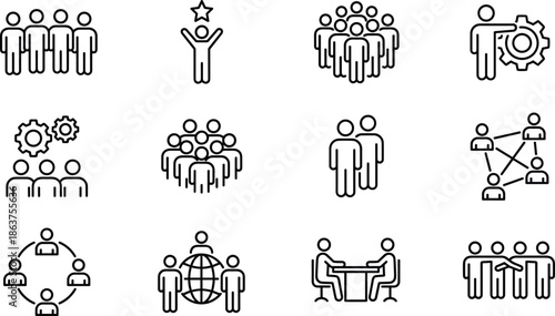 Teamwork, collaboration, leadership, business icons, organizational structure, meeting, partnership, global unity, networking, management, professional group, communication, agreement, success