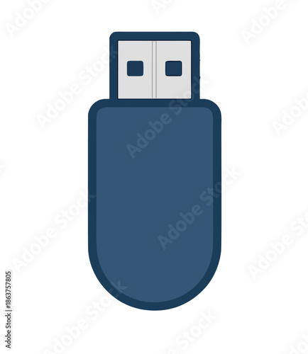 Blue USB Flash Drive.