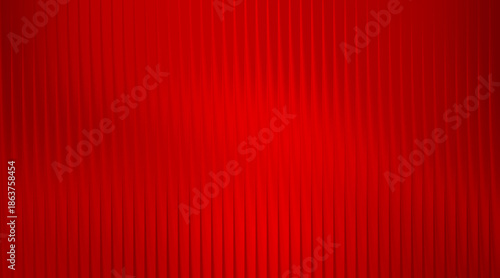 A textured red background with subtle vertical lines creating a vibrant visual effect