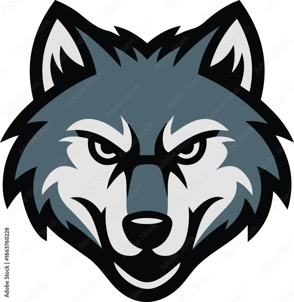 Fototapeta premium a-professional-mascot-logo-of-an-angry-racoon