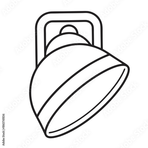 Spotlight Icon: Clean lines define a modern spotlight, perfectly capturing its essence for diverse design needs.