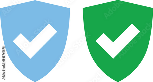 shield icons with checkmarks representing security safety and approval isolated on transparent background.shield icons representing security protection and alerts with checkmarks and exclamation marks