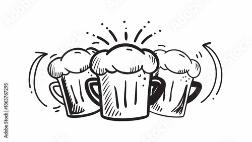 vector illustration of an oktoberfest background