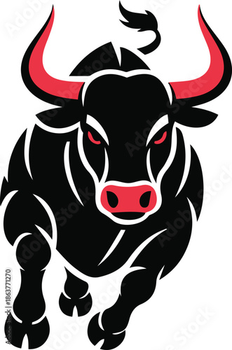 a-minimalist-vector-illustration-of-a-buffalo
